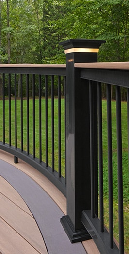 TimberTech Classic Composite Series Drink Rail Matte Black